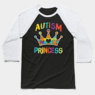 Autism Princess Baseball T-Shirt